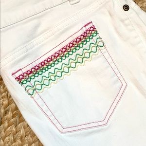 Lily Pulitzer White Denim Jeans, Size 6